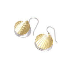 Duo Mini Orbicular Silver and Gold Sterling Silver Earrings