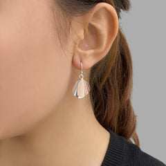 Duo Mini Orbicular Silver and Rose Gold Sterling Silver Earrings