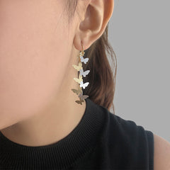 Butterfly Gold Sterling Silver Earrings
