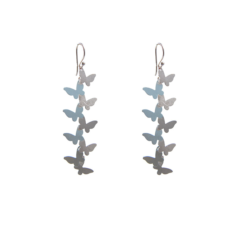 Butterfly Rose Gold Sterling Silver Earrings