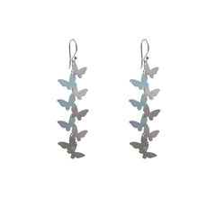 Butterfly Rose Gold Sterling Silver Earrings