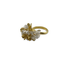 Hydrangea Gold & Sliver Sterling Silver Ring