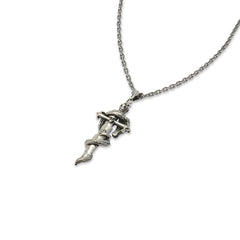 Dragon and Sward Sterling Silver Necklace