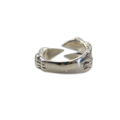 Dragon Claw Adjustable Sterling Silver Ring