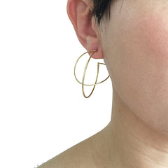 Mini Wiry Sphere Gold Sterling Silver Studs
