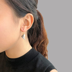 Duo Speaker Shape Gold & Black Gold Earrings