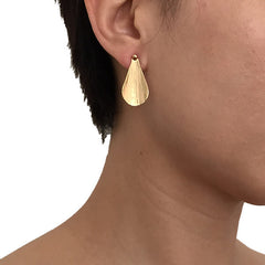 Double Leaf Set Gold Studs