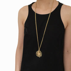 Spinning Sparkle Gold Necklace