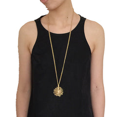 Spinning Sparkle Gold Necklace