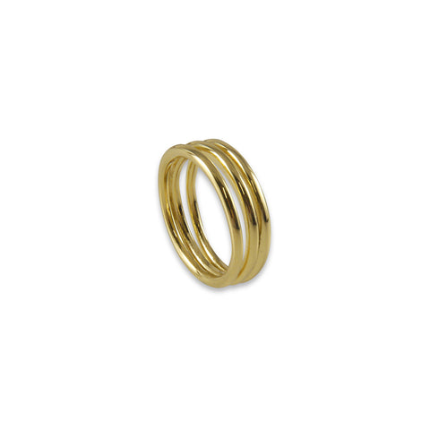 Three layers Gold Ring