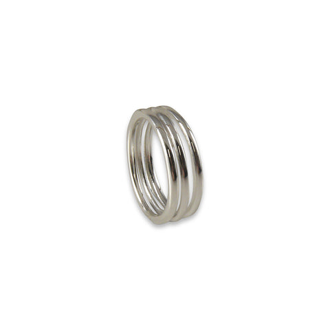 Three layers Sterling Silver Ring