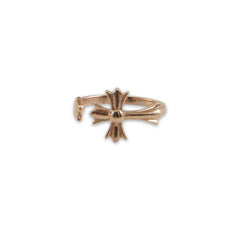 3D cross Rose Gold Ring