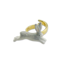 Running Rabbit Grey Ring