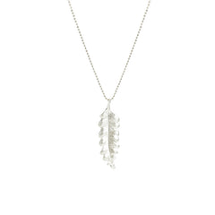 Undalate Sterling Long Sliver Necklace