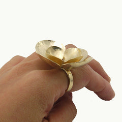 Crocus Flower Gold Ring