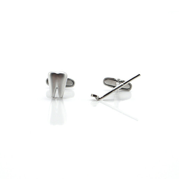 Dentist Tooth and Mirror Cufflinks