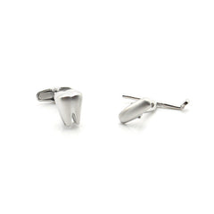 Dentist Tooth and Mirror Cufflinks