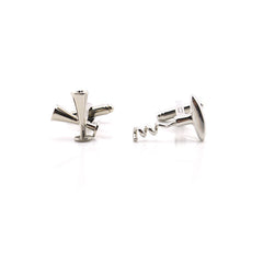 Wine Bottle Opener and Champagne Glass Cufflinks