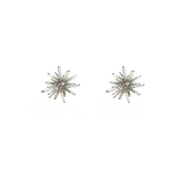 Sea Urchin Sterling Silver Studs