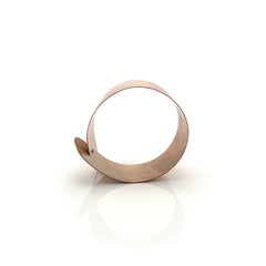 Fish Collar Thick Rose Gold Sterling Silver Bangle