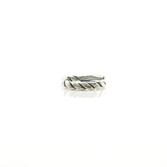 Basic Twist Sterling Silver Adjustable Ring