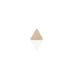 Single Triangle Rose Gold Sterling Silver Studs