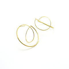 Mini Wiry Sphere Gold Sterling Silver Studs