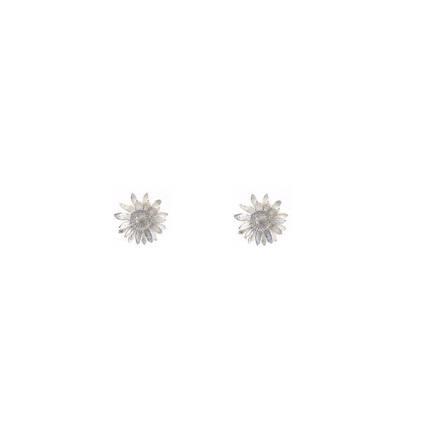 Chrysanthemum Sterling Silver Studs