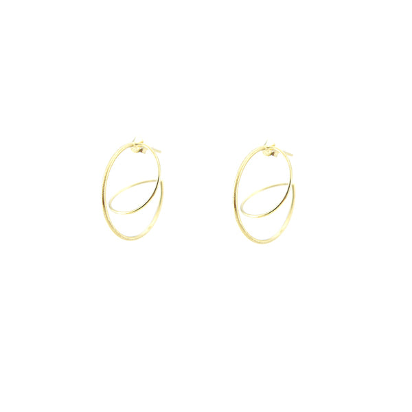 Mini Wiry Sphere Gold Sterling Silver Studs