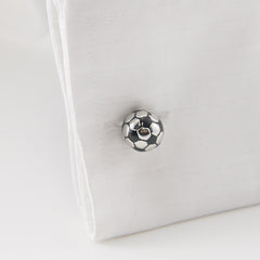 Soccer Shoe & 3D Soccer Ball Cufflinks