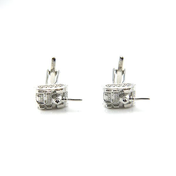 Tank Silver Cufflinks
