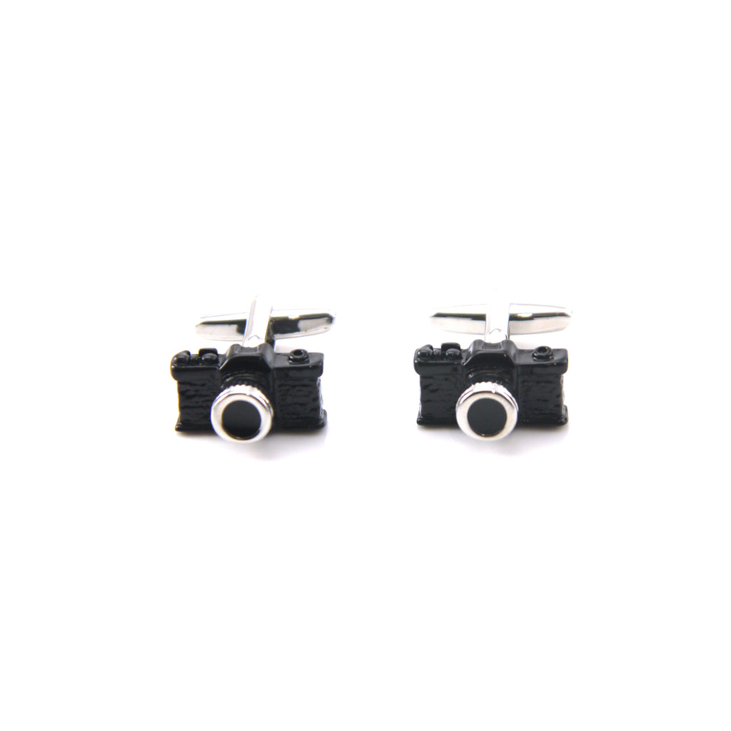 Camera Black Cufflinks
