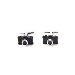 Camera Black Cufflinks
