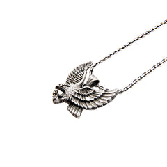 The Eagle with Open Wing Sterling Silver Necklace