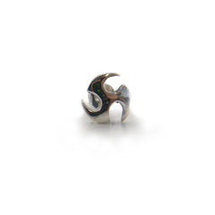 Mini Hot Wheel Sterling Silver Stud (One Piece)