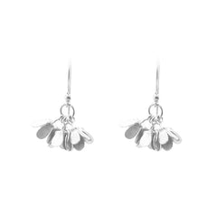 Mini Hydrangea Sterling Sliver Earrings