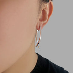 Fish Tail Rose Gold & Sliver Sterling Sliver Studs