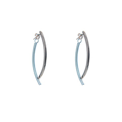 Fish Tail Rose Gold & Sliver Sterling Sliver Studs