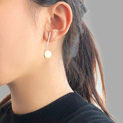 Plum Flower Rose Gold & Sliver Studs