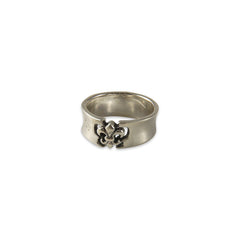 Cutout Goffic Crown Shinny Sterling Silver Ring