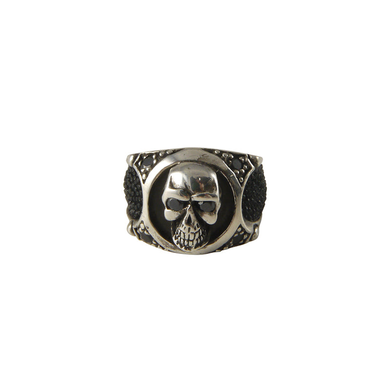 Skull head Sterling Silver Ring