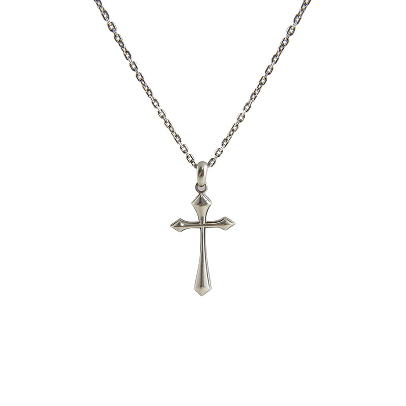 Shinny Cross Sterling Silver Necklace