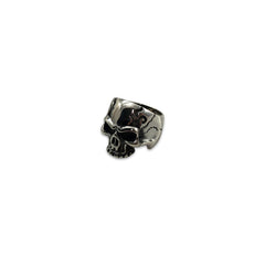 Big Skull Shinny Sterling Silver Ring