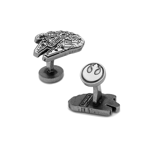 Star War - Millennium Falcon Silver Cufflinks