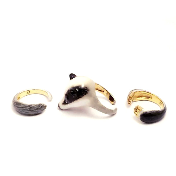 Wolf and badger on sale rings