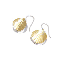 Duo Mini Orbicular Silver and Gold Sterling Silver Earrings