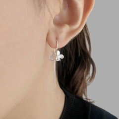 Flower Sterling Silver Earrings