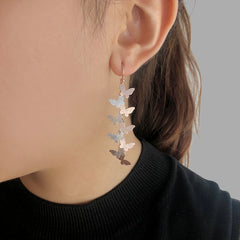 Butterfly Rose Gold Sterling Silver Earrings
