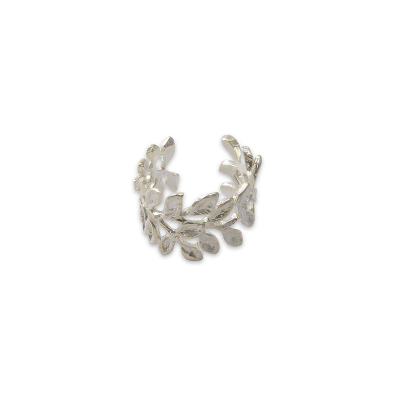 Sequence leaves Sliver Sterling Ring