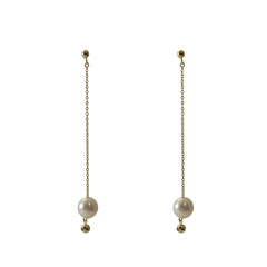 18K Gold + Akoya Peark Earrings